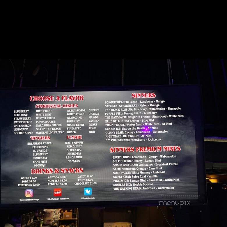 The Backdoor Lounge - Pomona, CA menu_pic