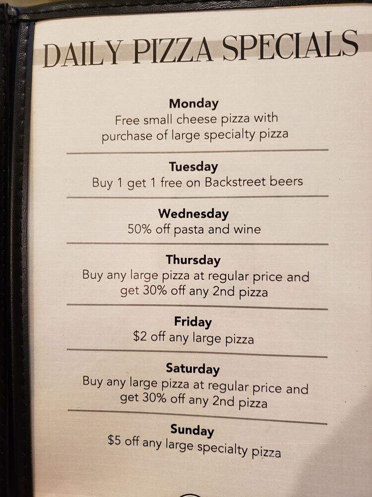 Backstreet Brewery - Irvine, CA menu_pic
