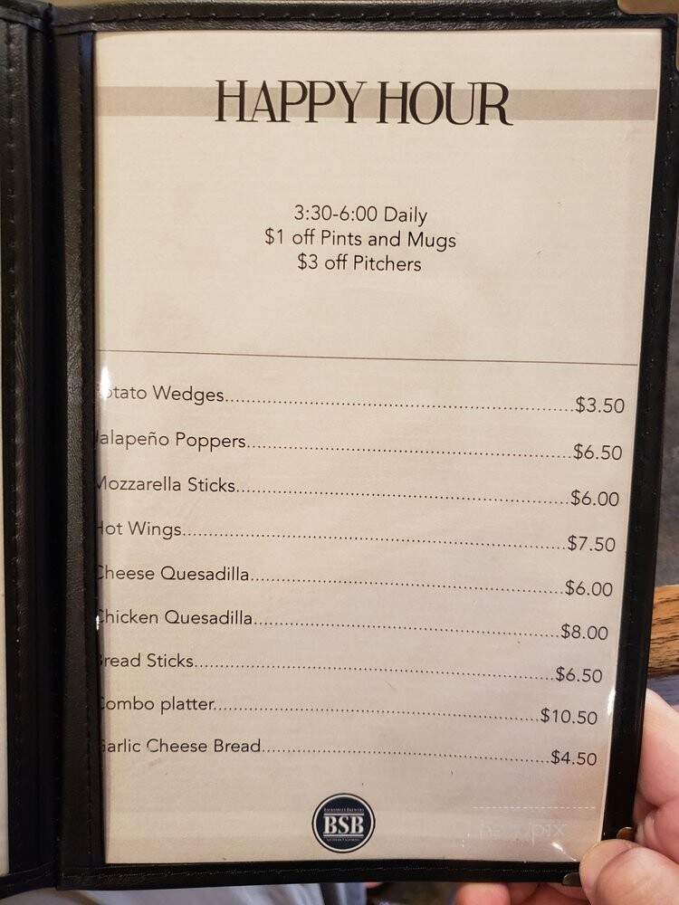 Backstreet Brewery - Irvine, CA menu_pic