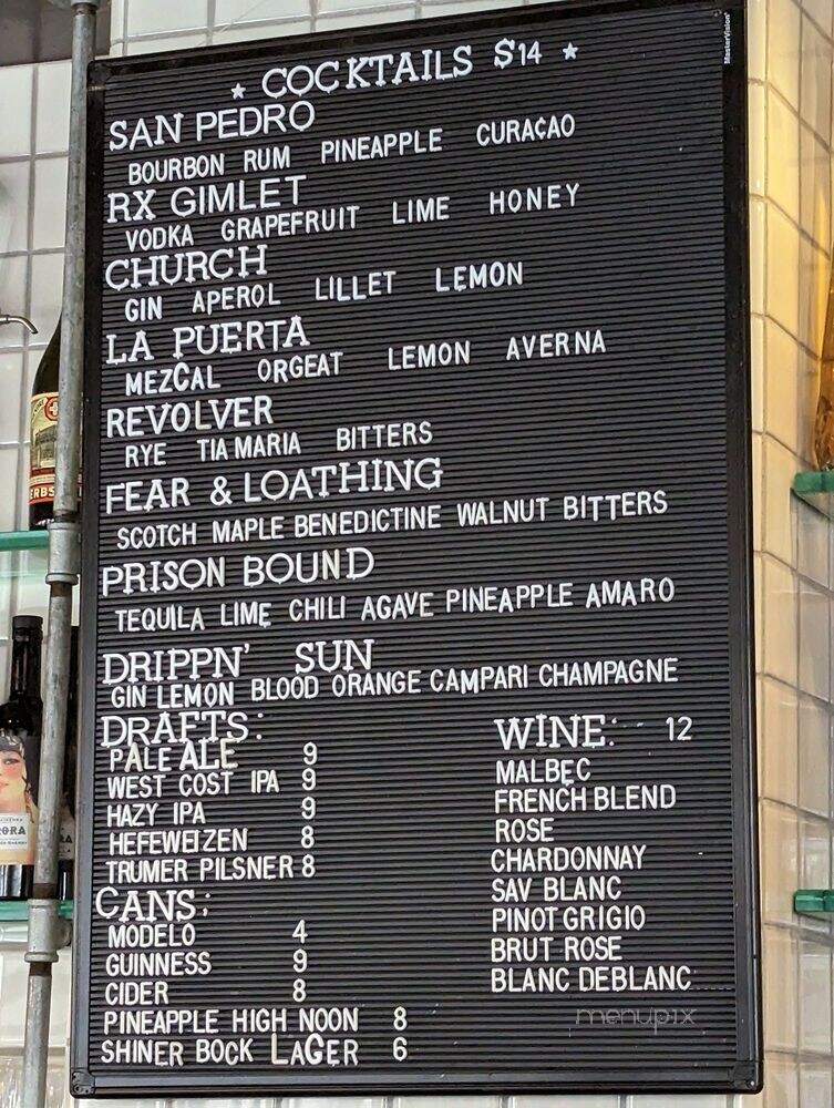Cafe Terminus - San Francisco, CA menu_pic