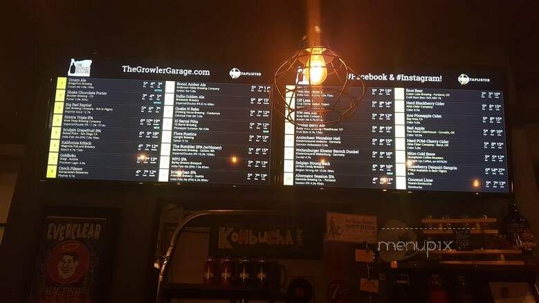 The Growler Garage - Gresham, OR menu_pic
