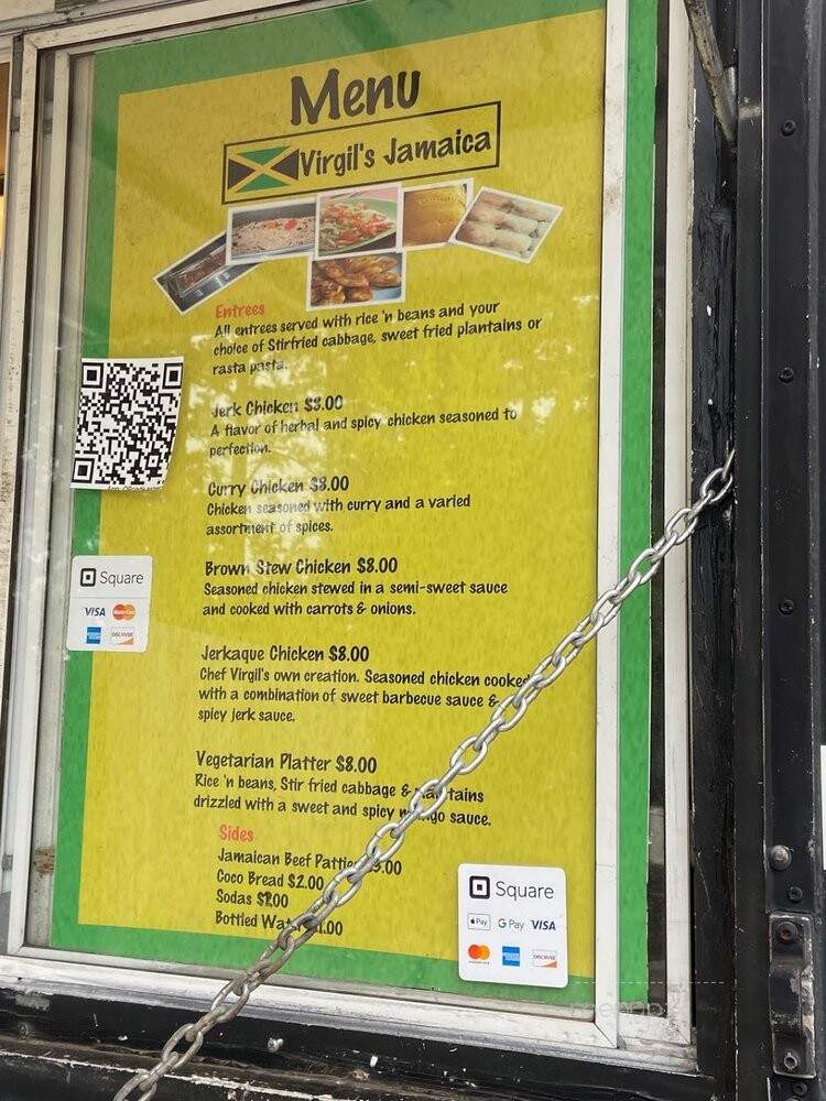 Virgil's Jamaica - Raleigh, NC menu_pic
