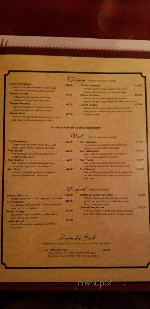 Fratelli's Restaurant & Pizza - Otis, MA menu_pic