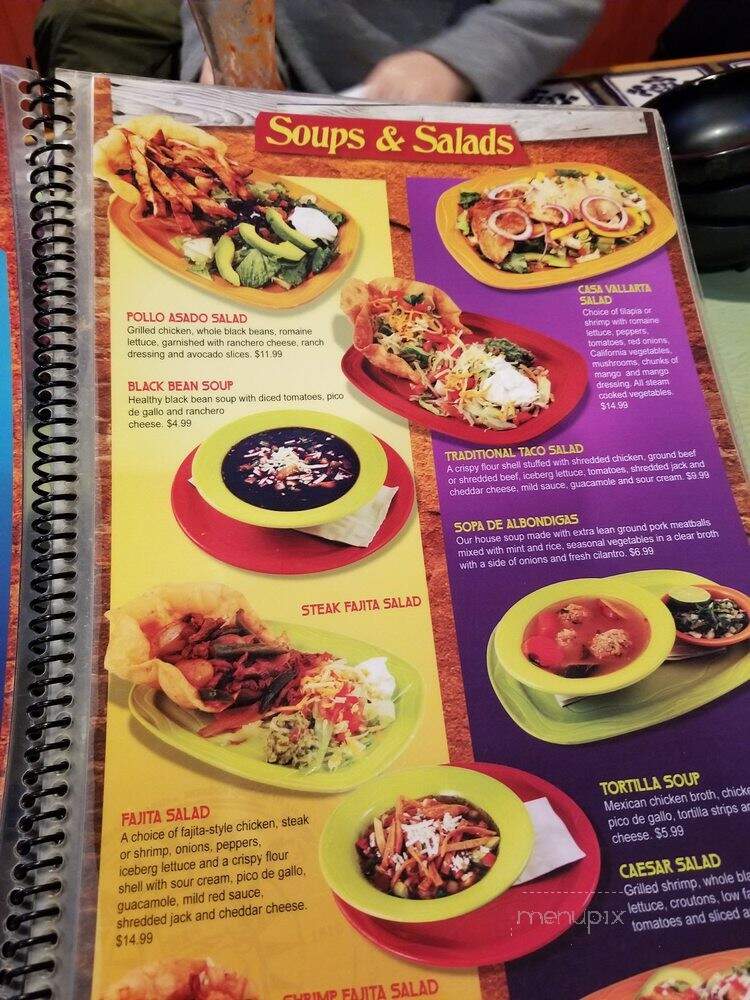 Casa Vallarta - Northborough, MA menu_pic