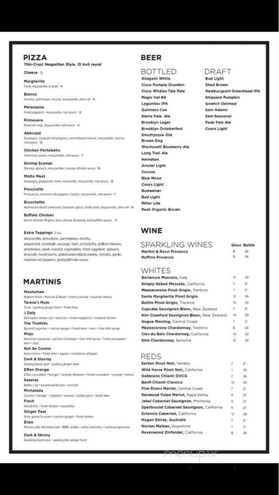 Grille 19 - North Reading, MA menu_pic