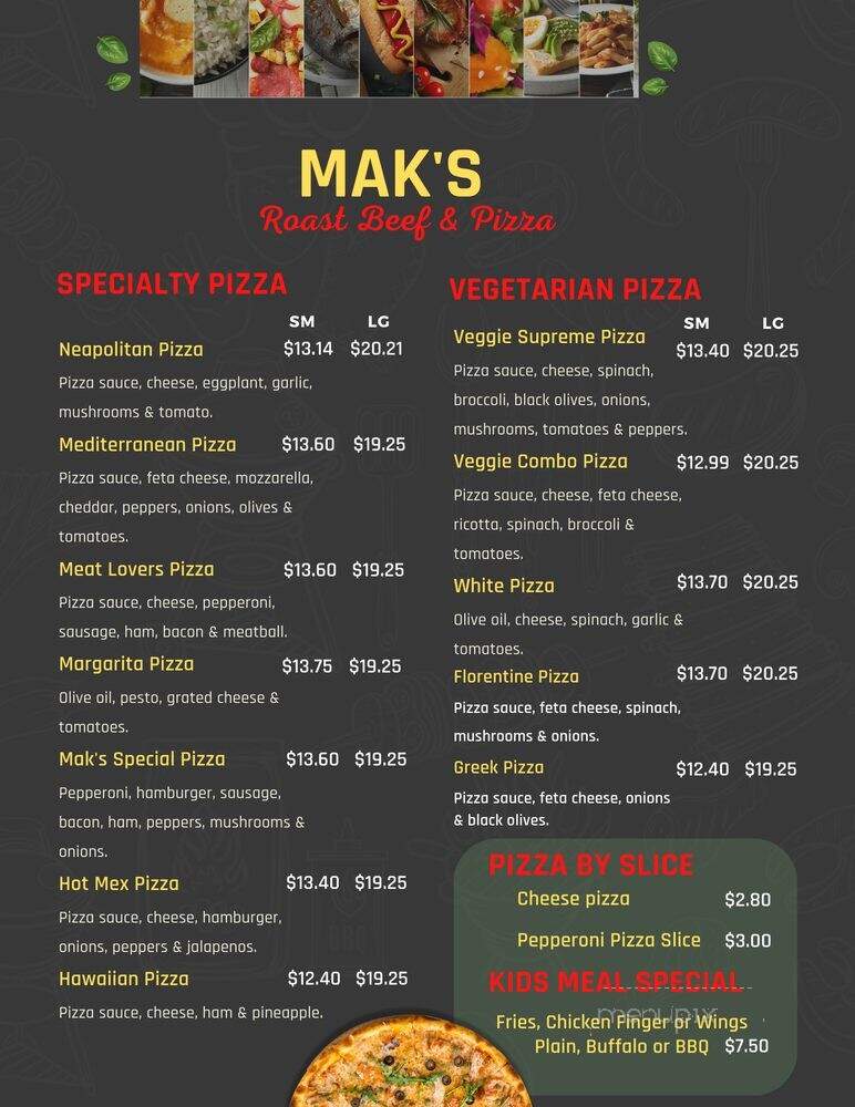 Mak's Roast Beef & Pizza - Norwood, MA