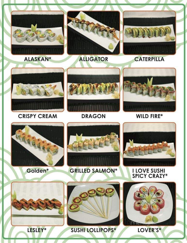 I Love Sushi - Cambridge, MA menu_pic