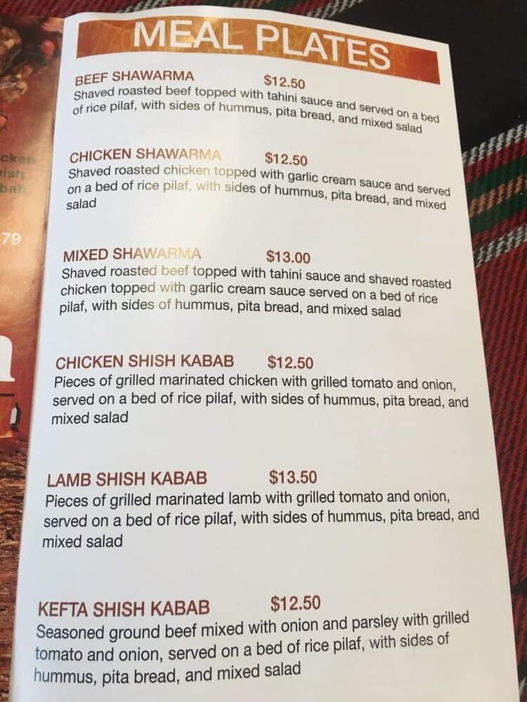 Lawadessa Restaurant - West Bridgewater, MA menu_pic