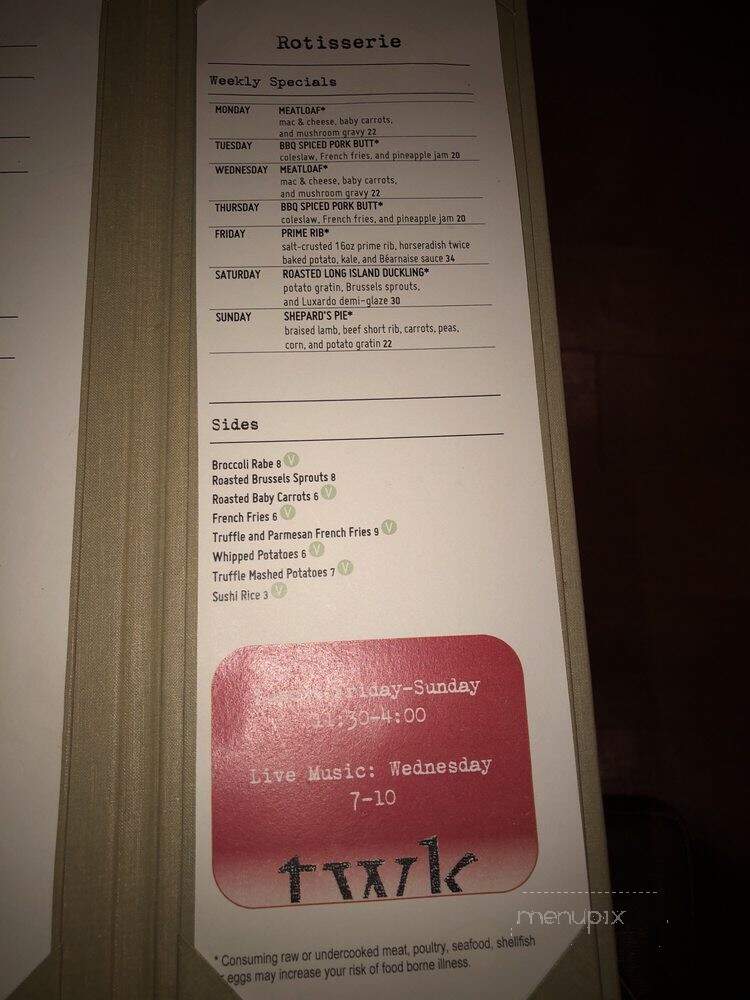 TWK - Winchester, MA menu_pic