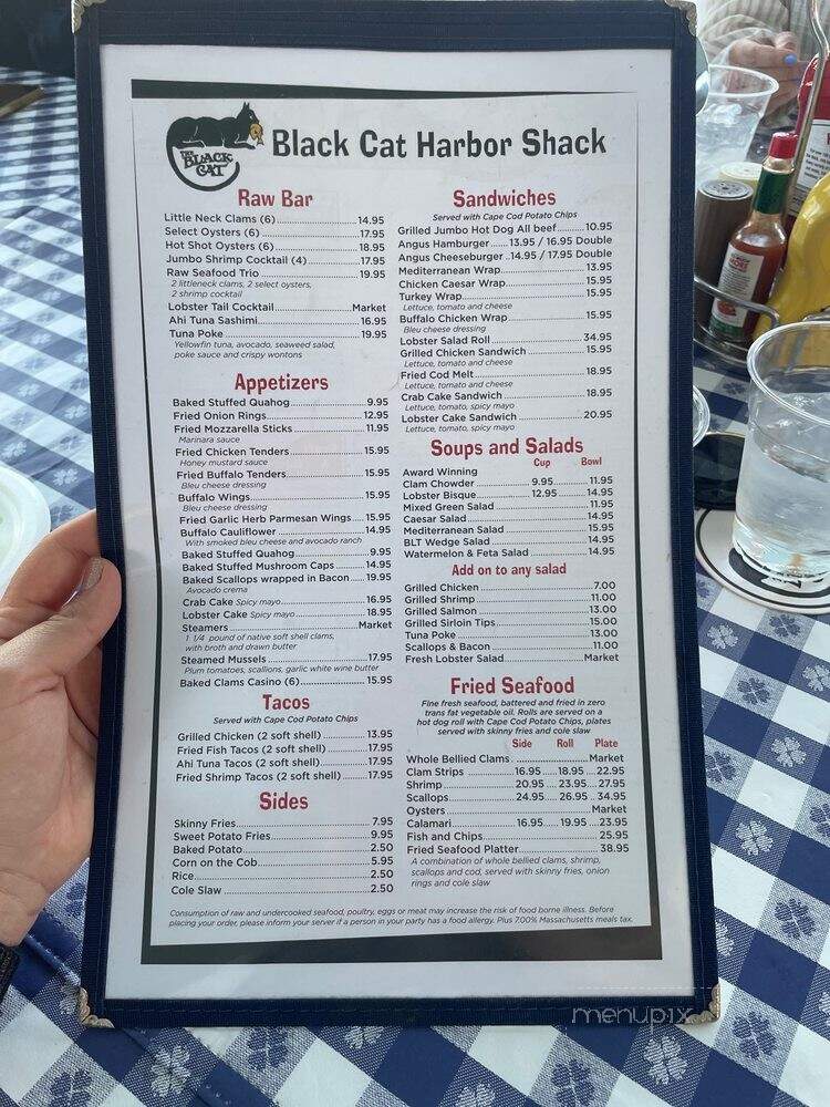 Black Cat Harbor Shack - Hyannis, MA menu_pic