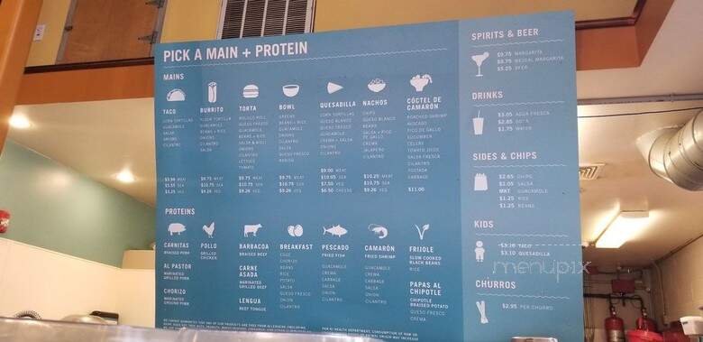 Tallulah's Taqueria - Providence, RI menu_pic