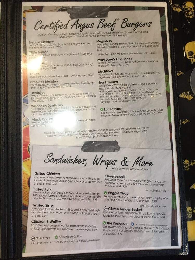Boneheads Unplugged - Fall River, MA menu_pic
