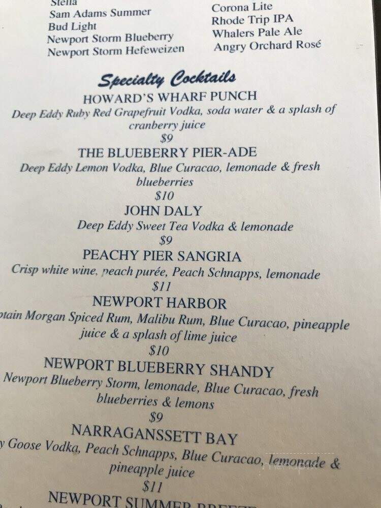 The Pier Restaurant - Newport, RI