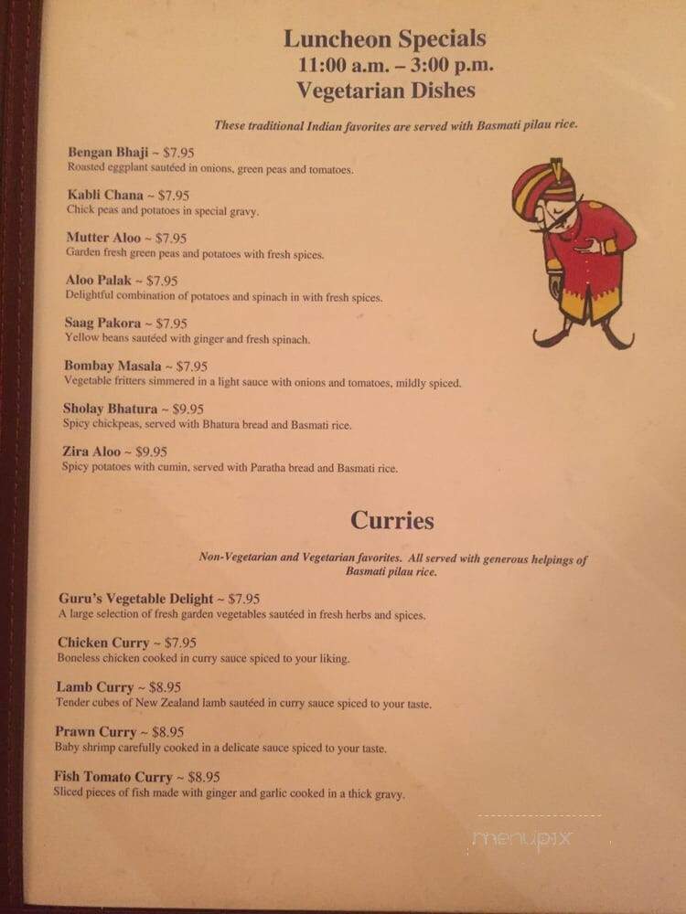 Jewel of India - Waterville, ME menu_pic