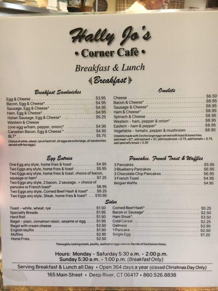 Hally Jo's Corner Cafe - Deep River, CT