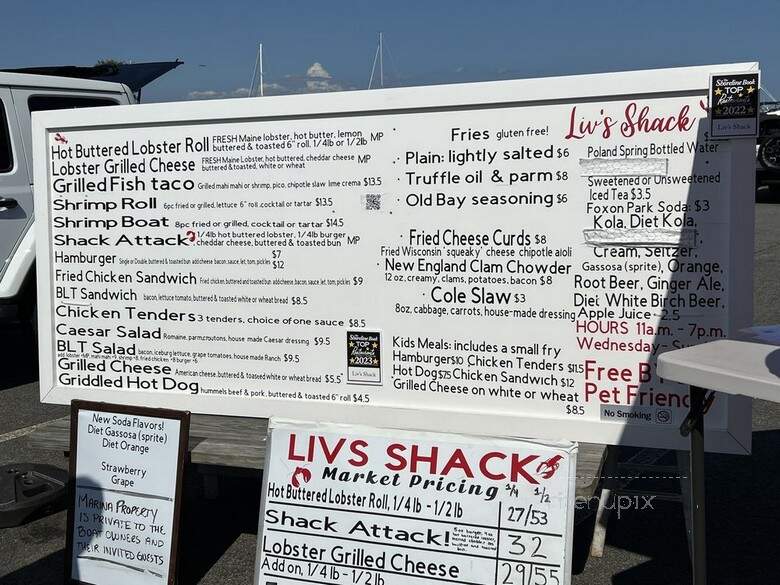 Livs Shack - Old Saybrook, CT menu_pic