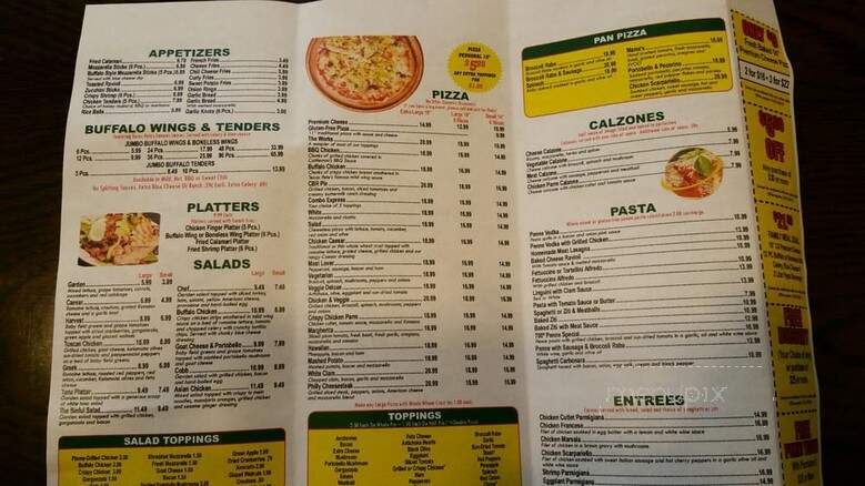 700 Degrees Pizzeria - Orange, CT menu_pic