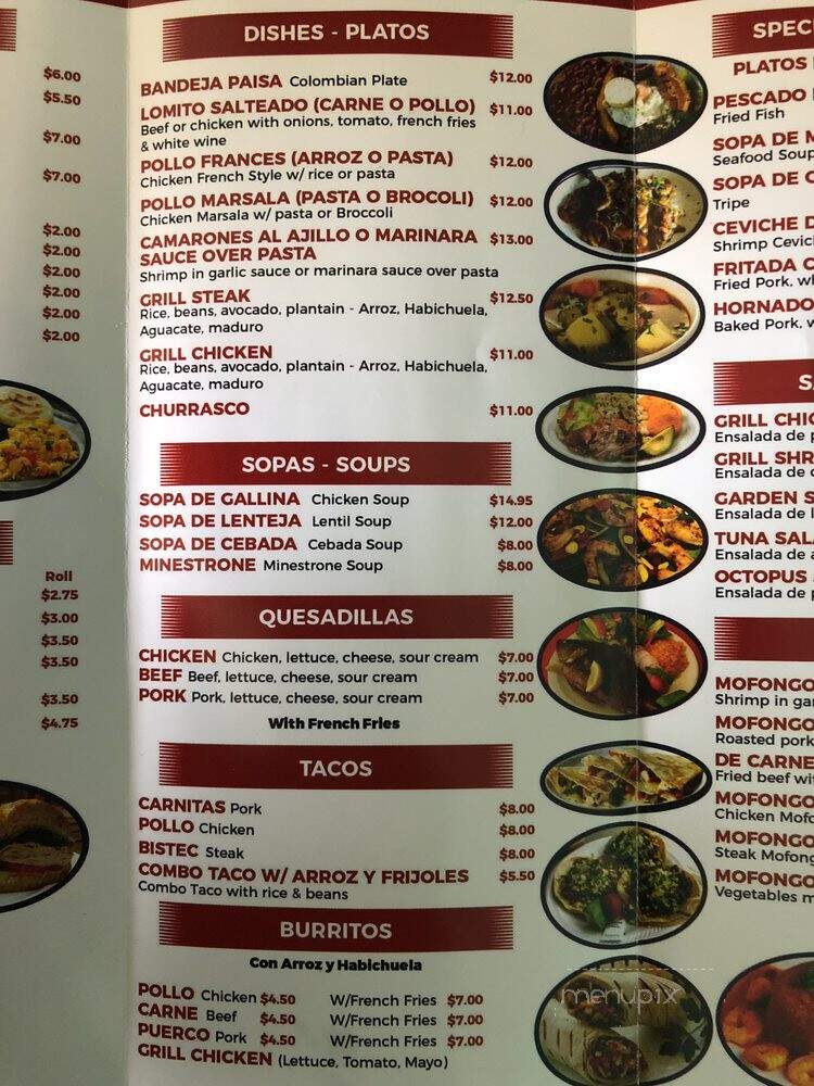 Los Gemelos - Norwalk, CT menu_pic