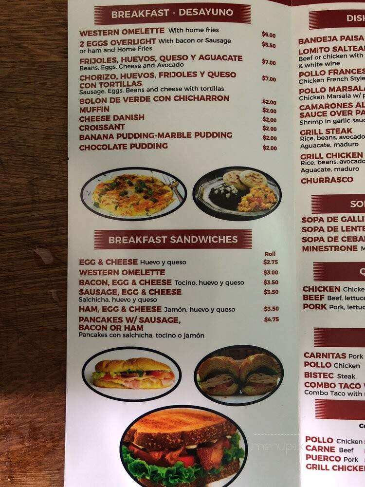 Los Gemelos - Norwalk, CT menu_pic