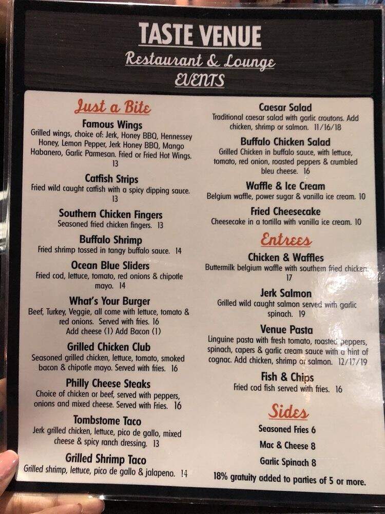 Taste Venue - Newark, NJ menu_pic