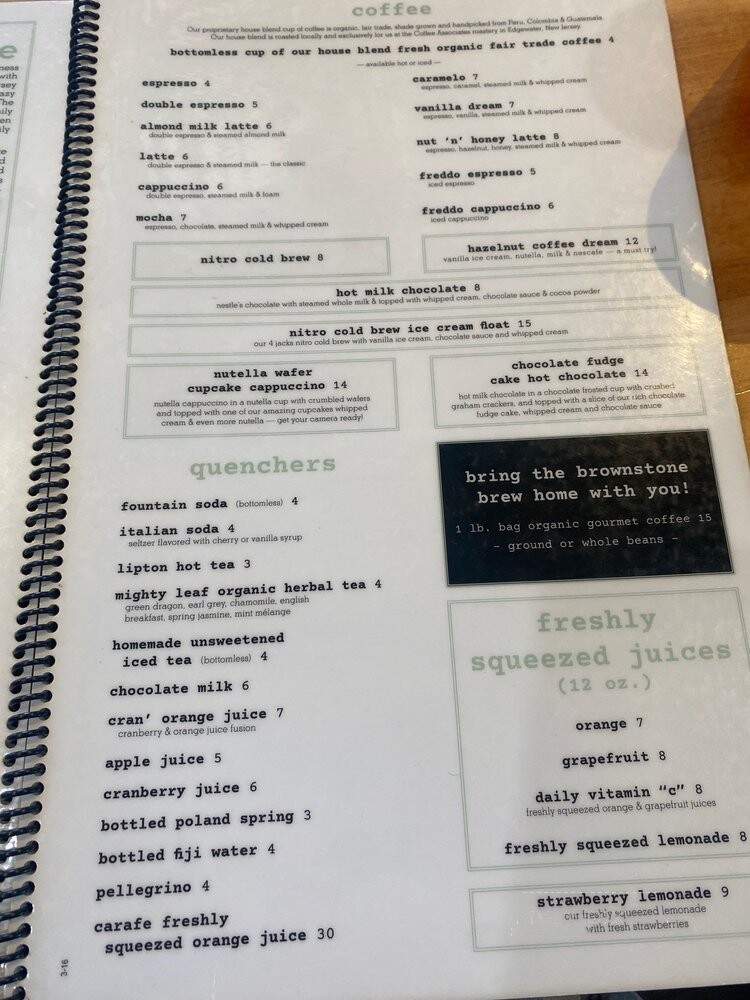 Brownstone Pancake Factory - Edgewater, NJ menu_pic