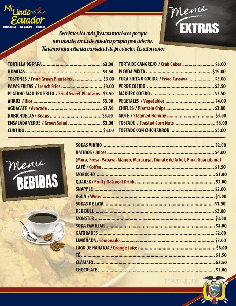 Mi Lindo Ecuador - Newark, NJ menu_pic