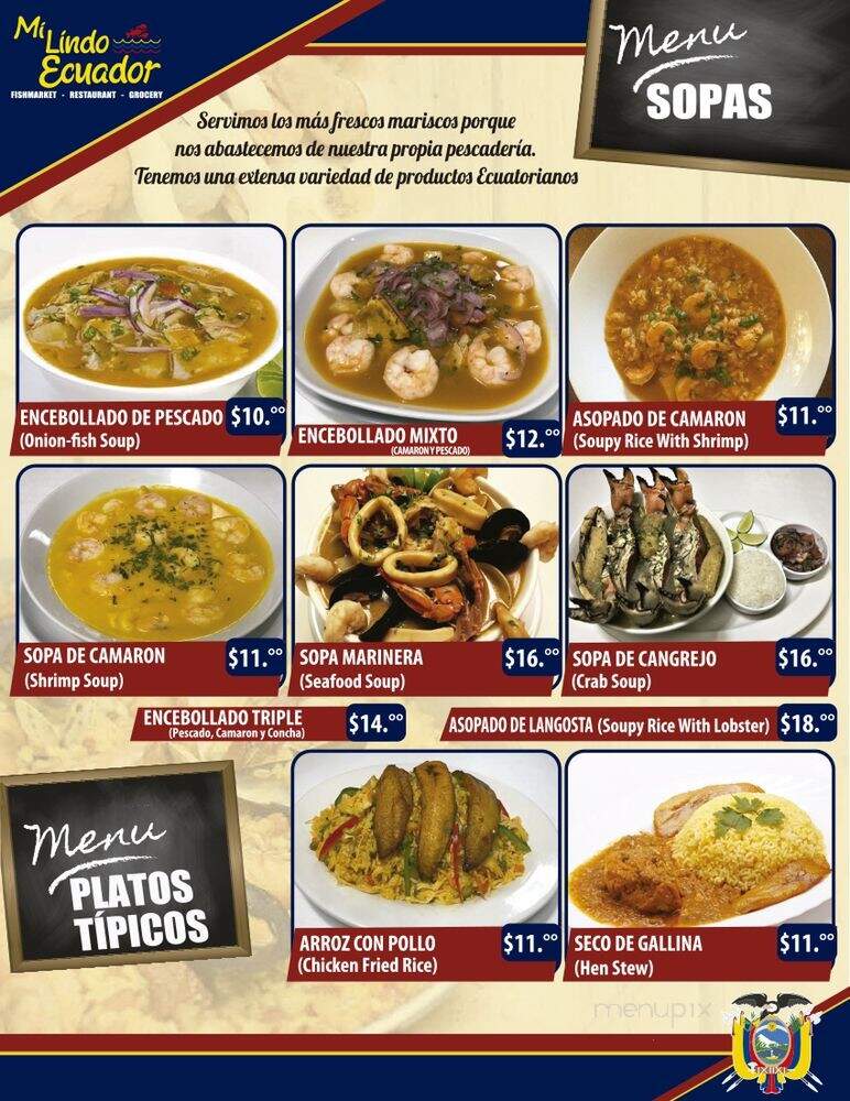 Mi Lindo Ecuador - Newark, NJ menu_pic