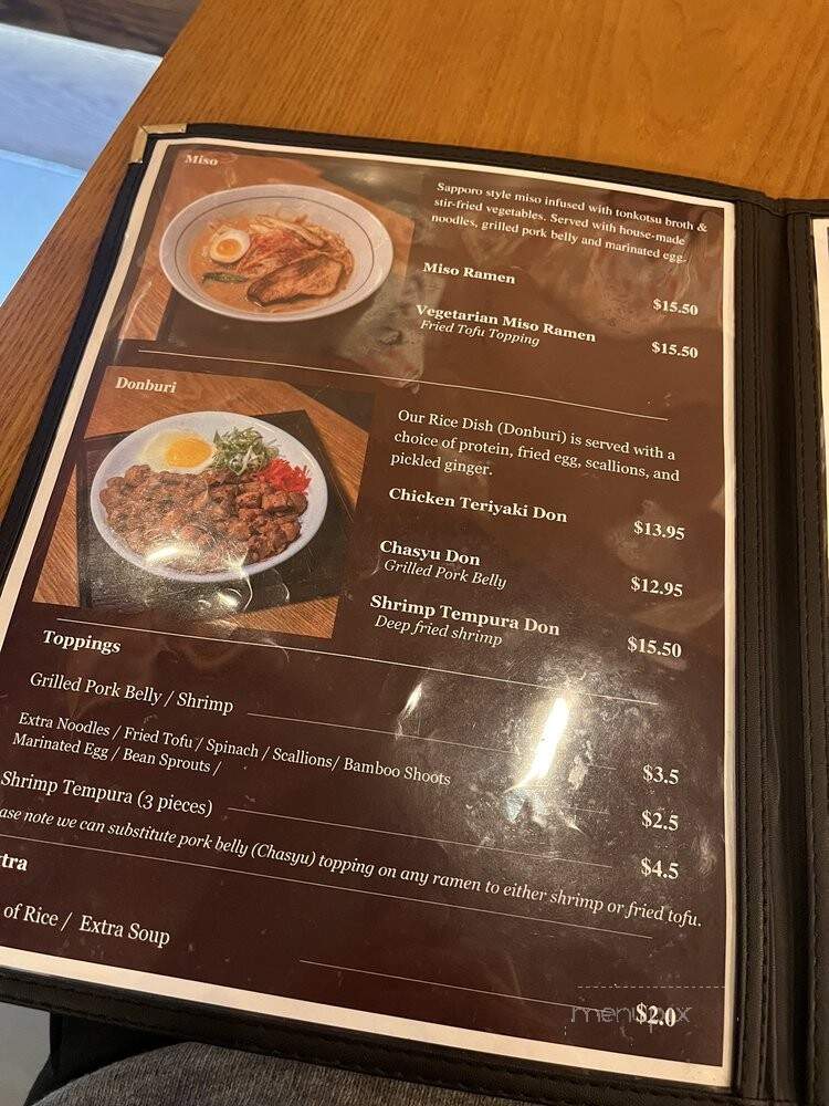 Menya Sandaime - Fort Lee, NJ menu_pic