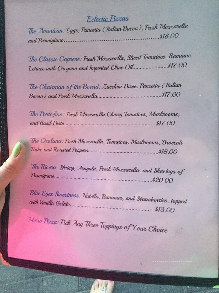 Blue Eyes Restaurant - Hoboken, NJ menu_pic