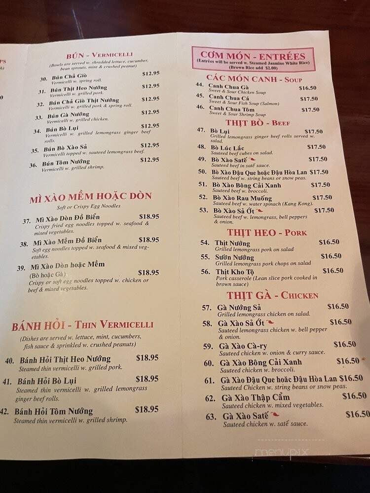 Binh Duong II - Hillside, NJ menu_pic