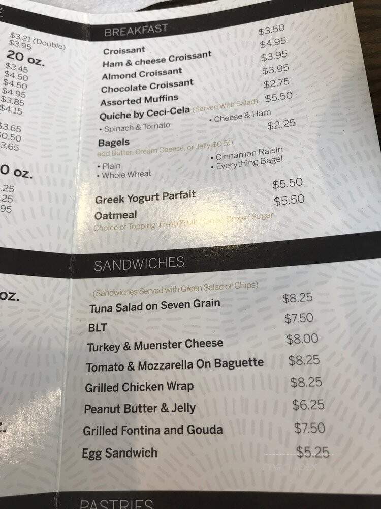 Blu Cafe - New York, NY menu_pic