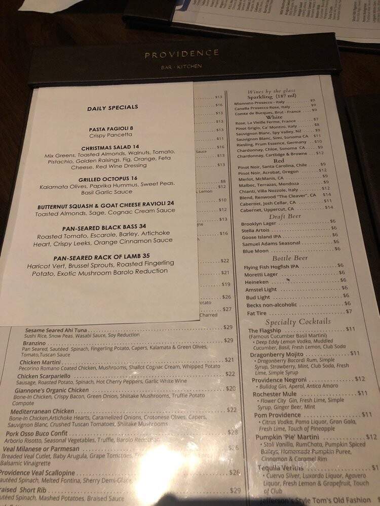 Bistro Seven Three - New Providence, NJ menu_pic