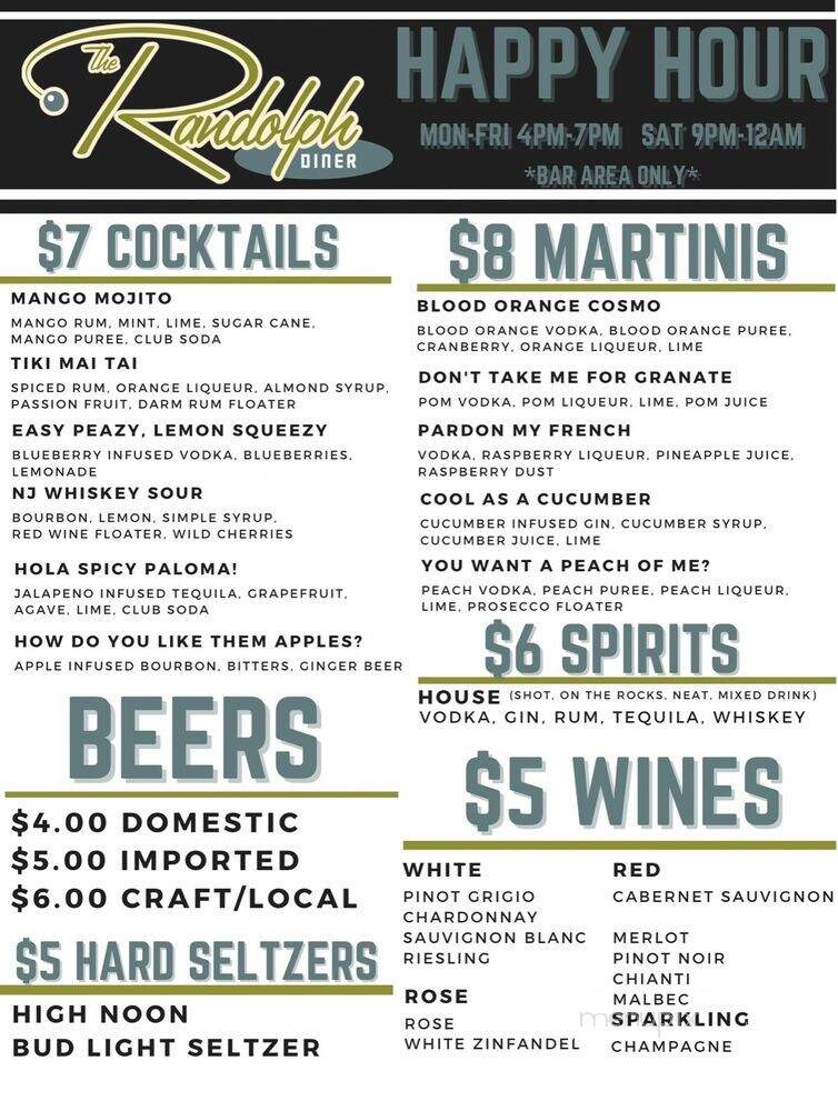 Randolph Diner - Randolph, NJ menu_pic