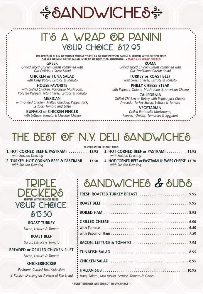 Randolph Diner - Randolph, NJ menu_pic