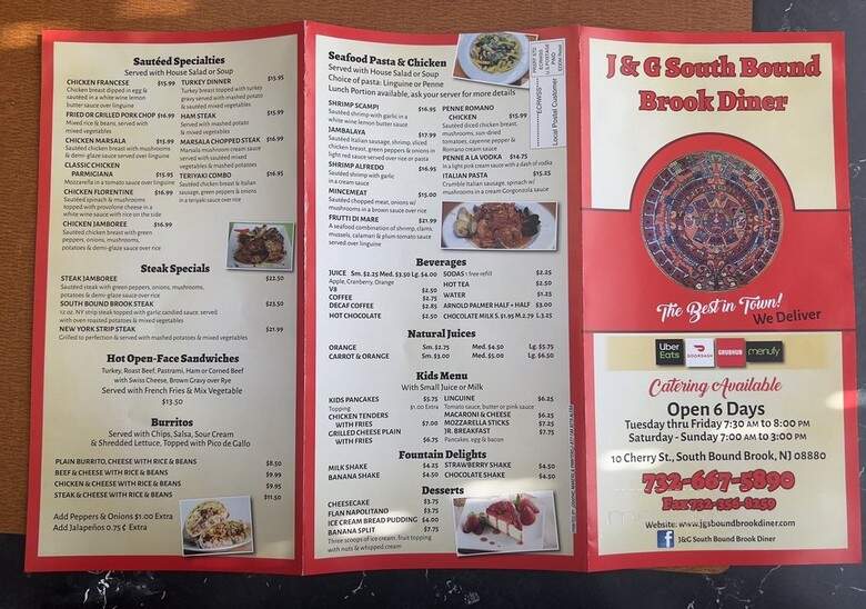 J&G South Bound Brook Diner - South Bound Brook, NJ menu_pic