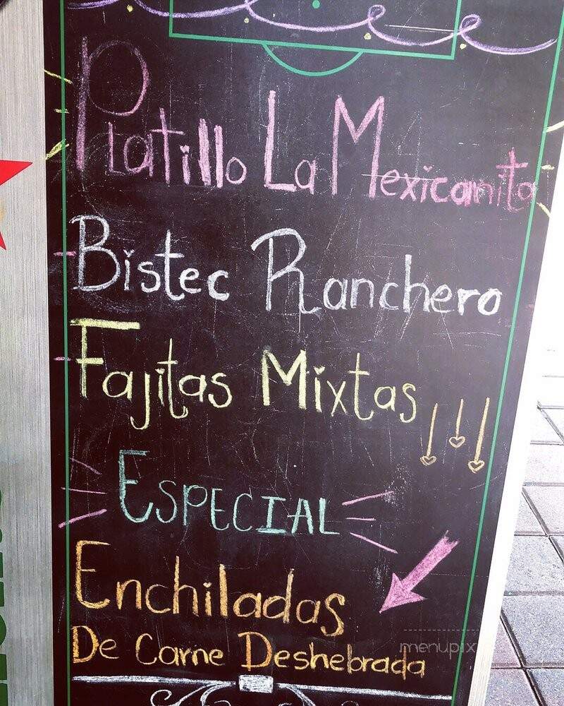 La Mexicanita - West New York, NJ menu_pic