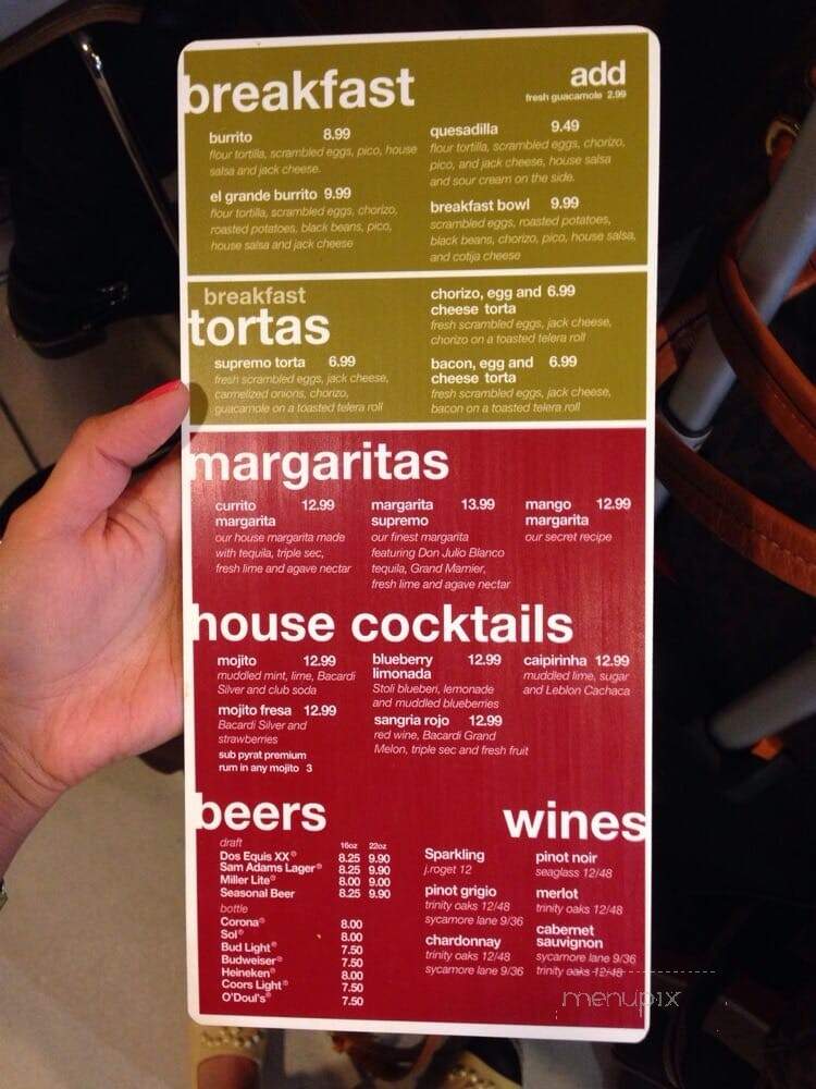 Currito - Newark, NJ menu_pic