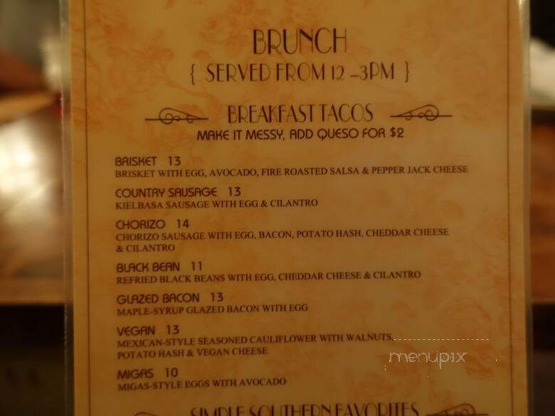 South House Bar & Restaurant - Jersey City, NJ menu_pic
