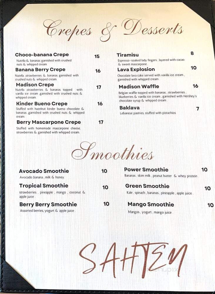 Madison Cafe & Grill - Cresskill, NJ menu_pic