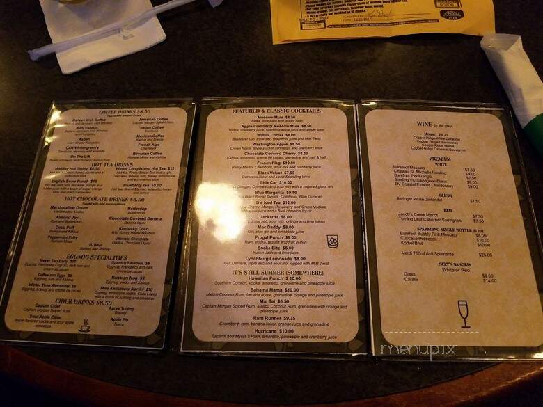 Wintergreens Patio Grill - East Stroudsburg, PA menu_pic