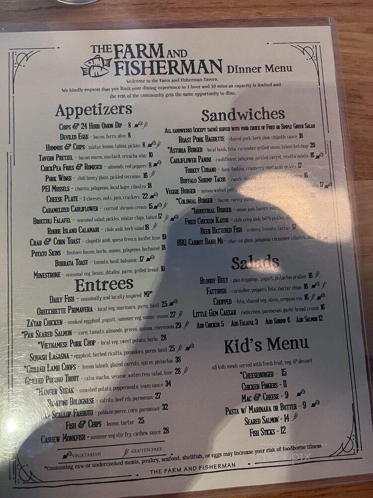 The Farm and Fisherman Tavern & Market - Cherry Hill, NJ menu_pic