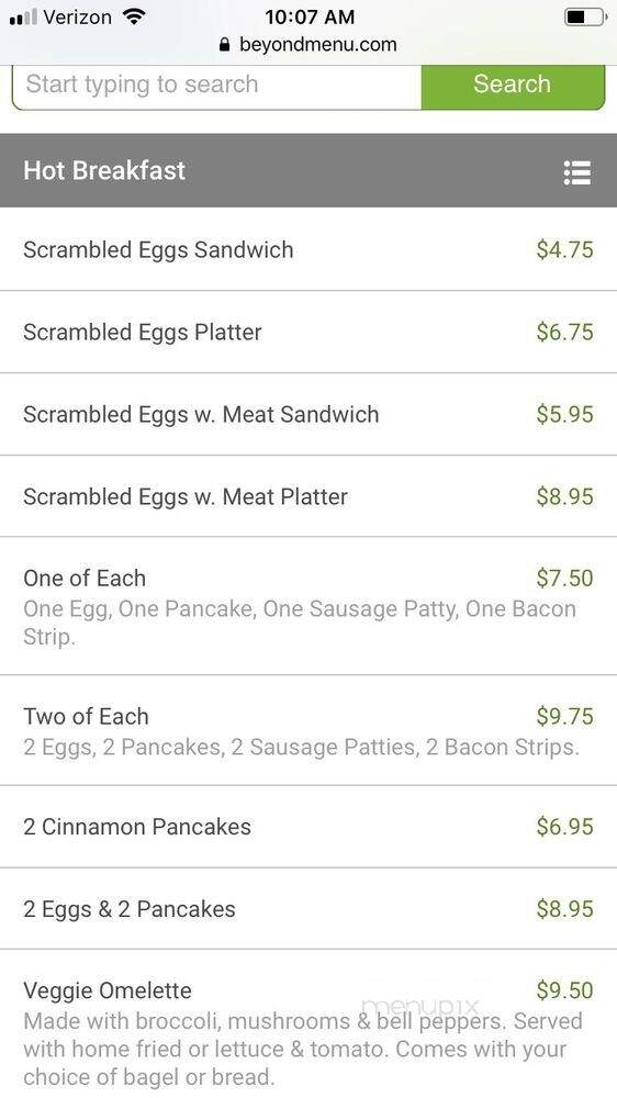 Bellevue Bagel Cafe - Hammonton, NJ menu_pic