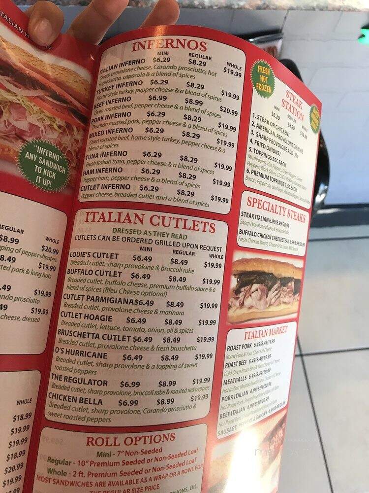 Fat Louie's - Woodbury, NJ menu_pic