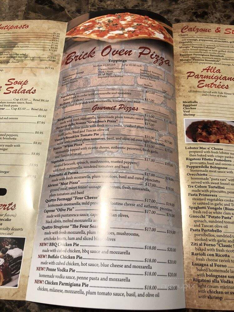 Mangia Brick Oven Grill - Bordentown, NJ menu_pic