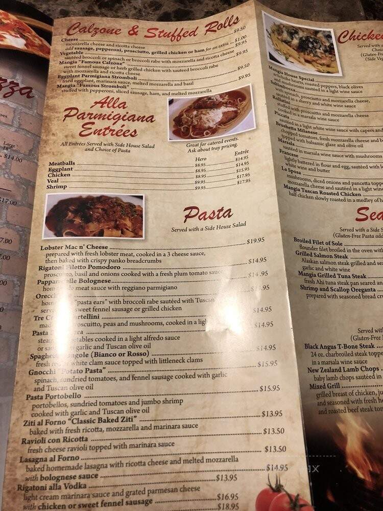 Mangia Brick Oven Grill - Bordentown, NJ menu_pic