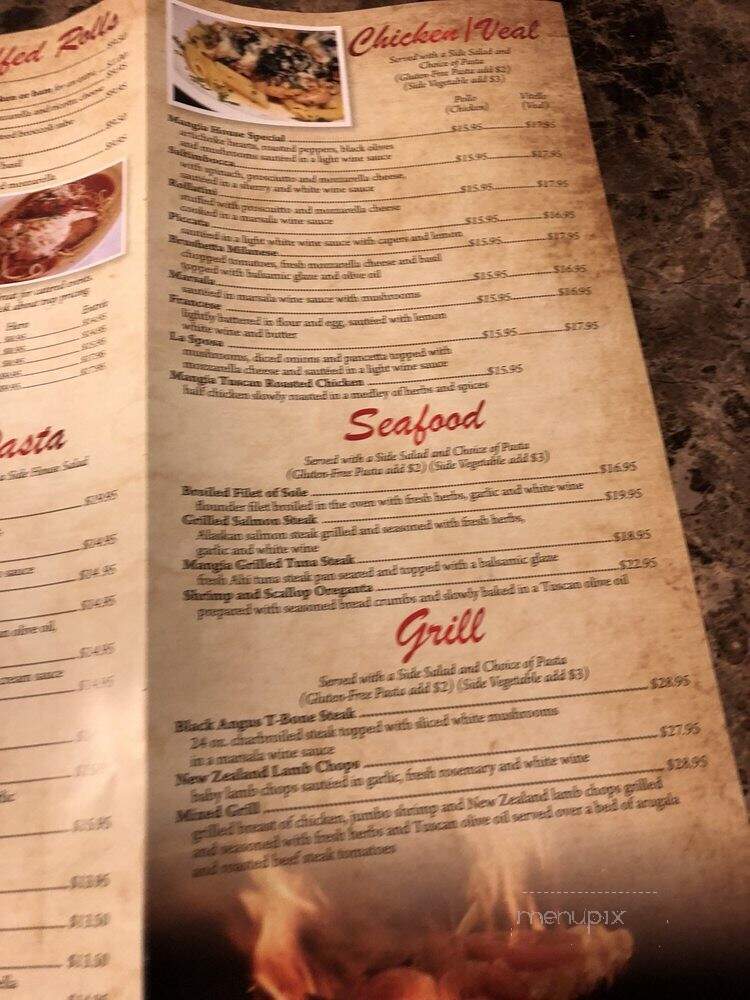 Mangia Brick Oven Grill - Bordentown, NJ menu_pic