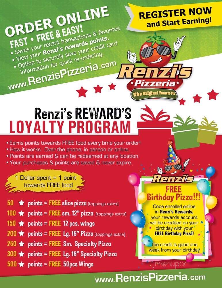 Renzi's - Philadelphia, PA menu_pic