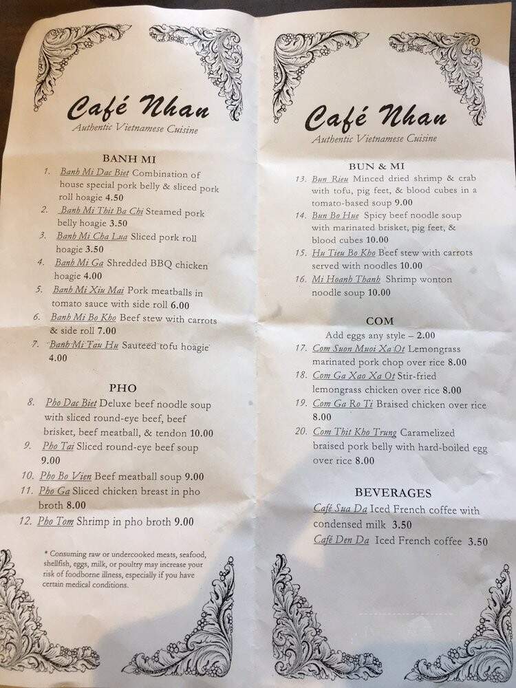Cafe Nhan - Philadelphia, PA