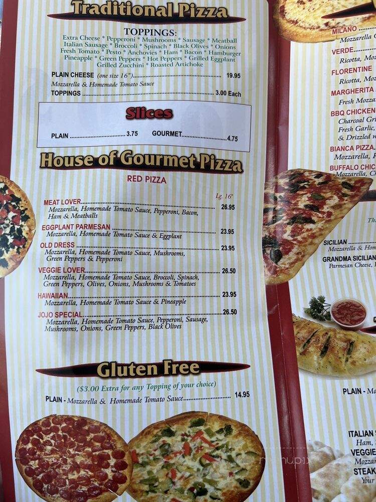 Jojo Pizza - Cape May, NJ menu_pic