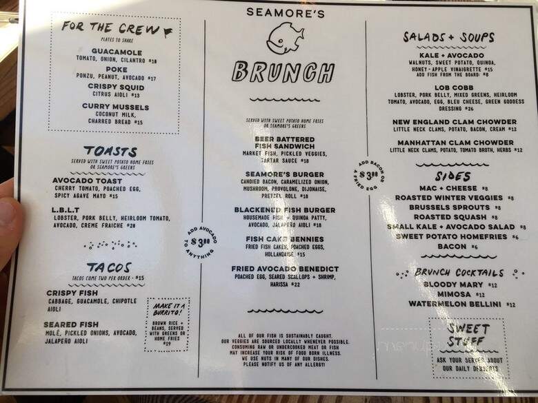 Seamore's - New York, NY menu_pic